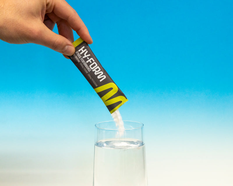 Pour into water.
