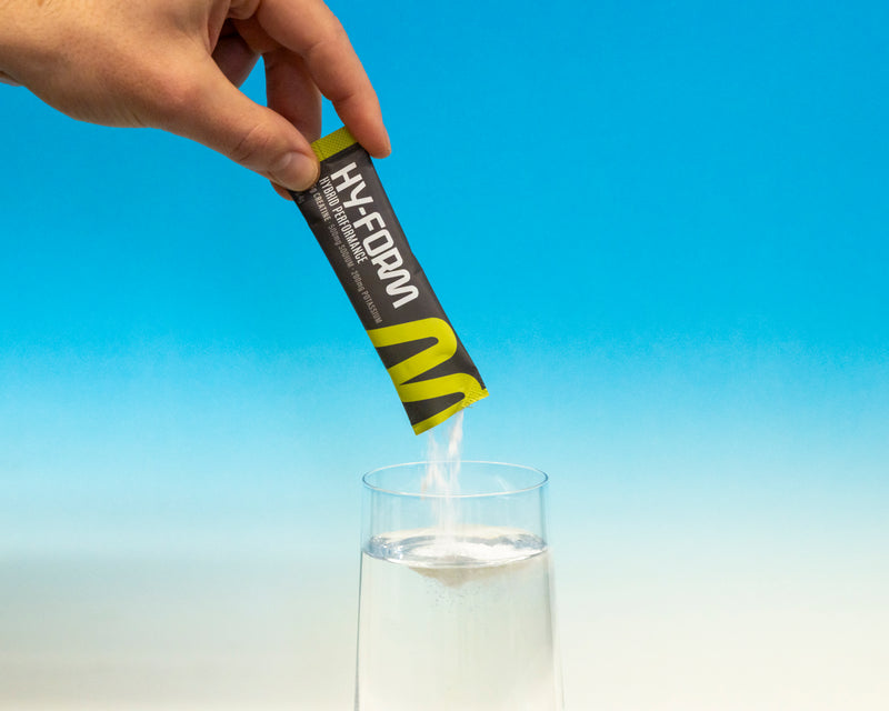 Pour into water.