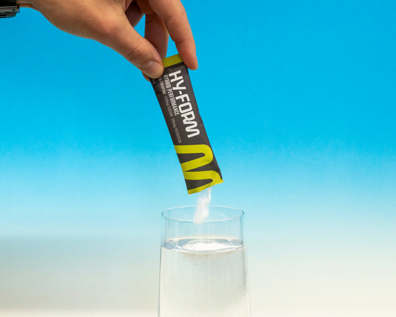 Pour into water.