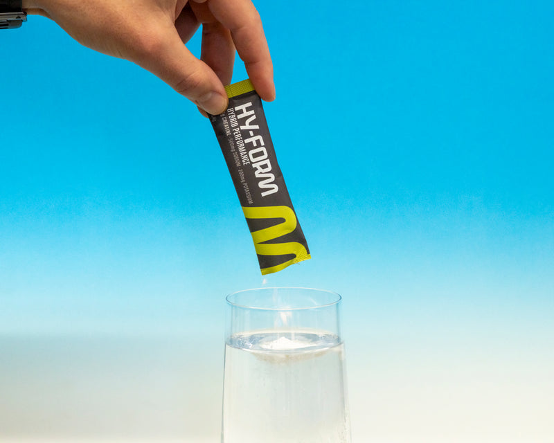 Pour into water.